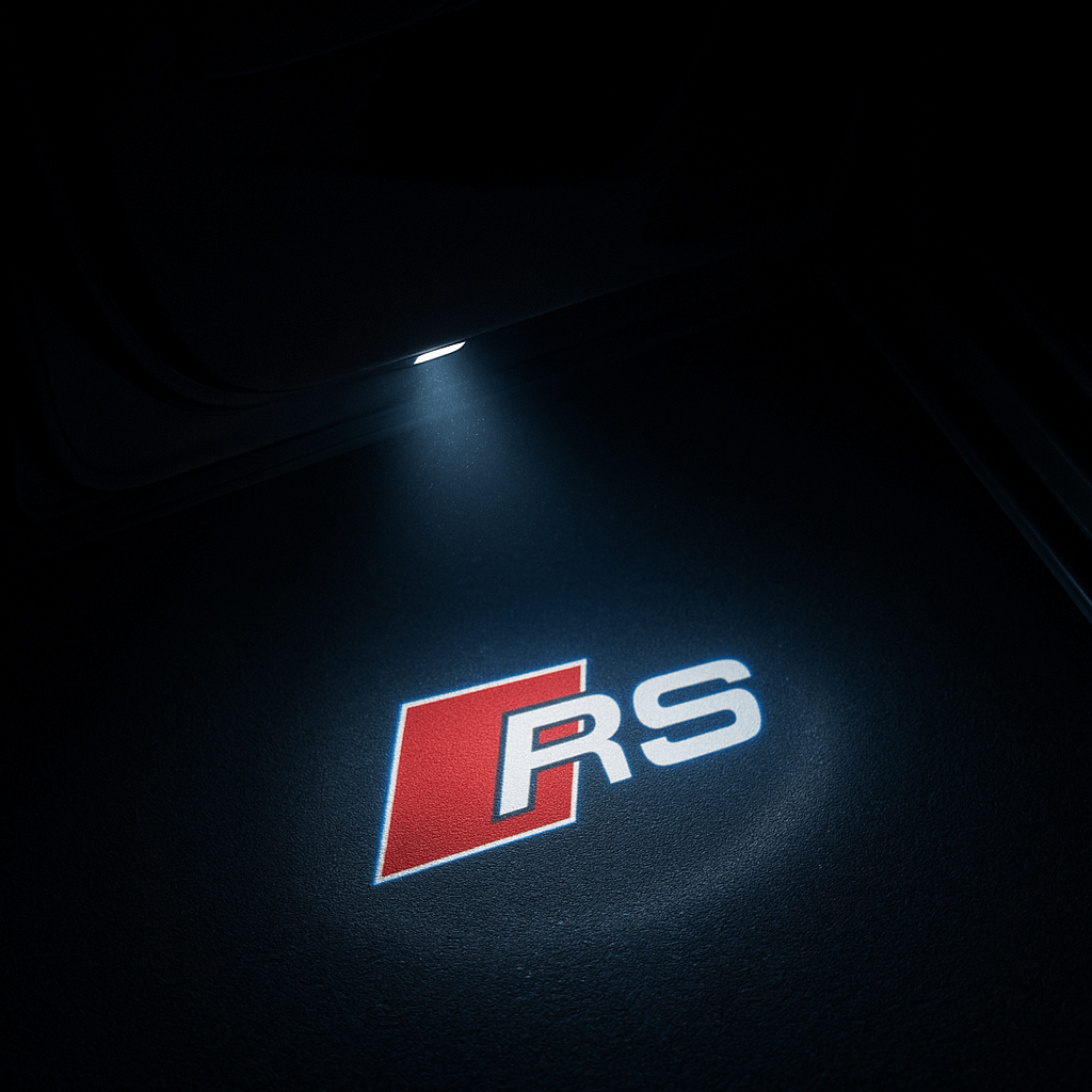 4 stk. Audi RS Logo Indstigningslys