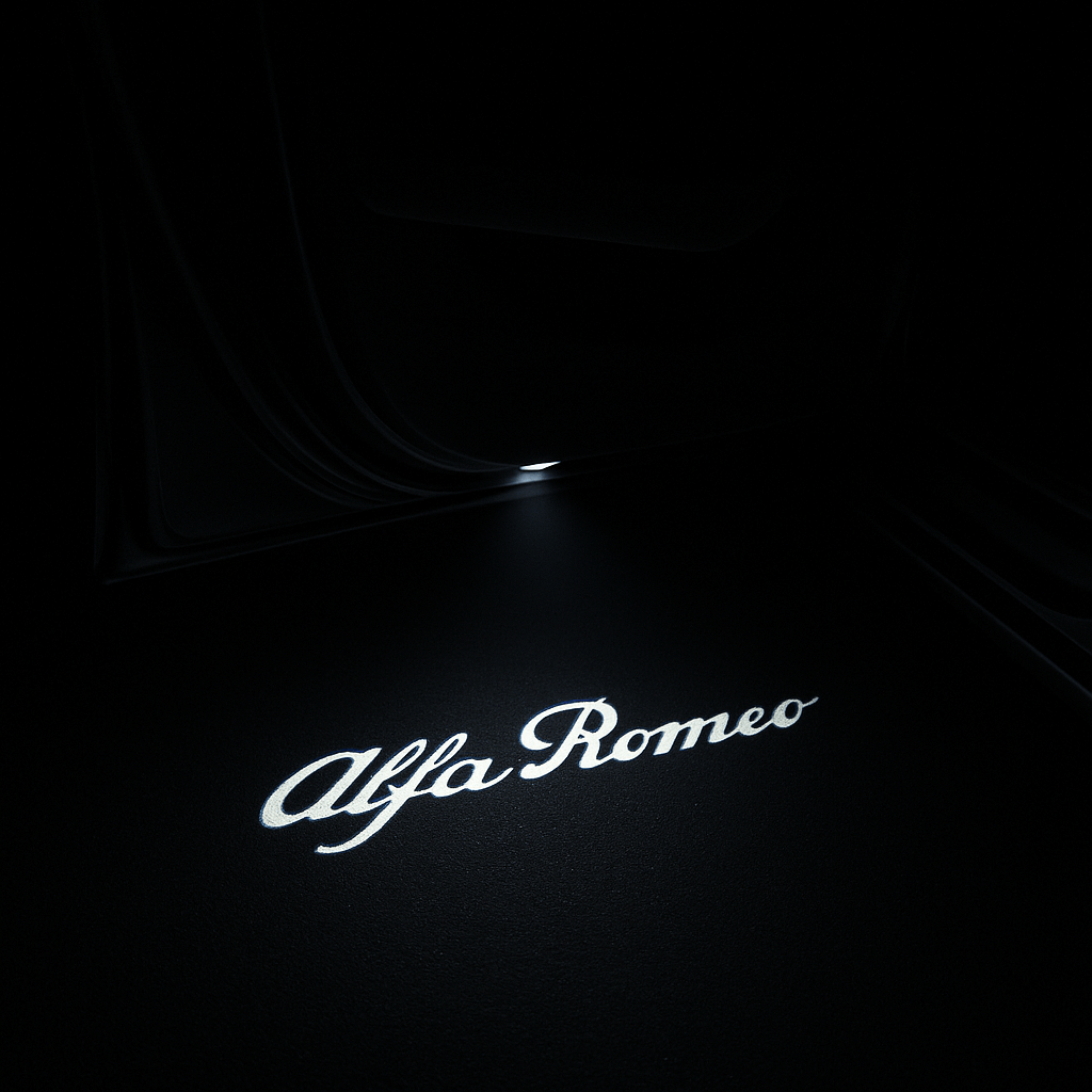 4 stk. Alfa Romeo Tekst Logo Indstigningslys