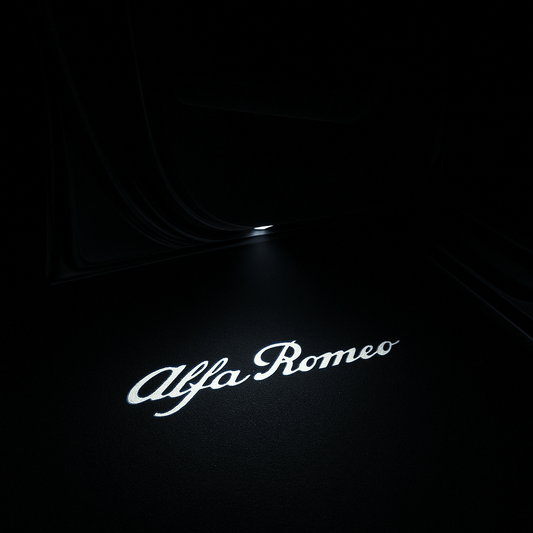 4 stk. Alfa Romeo Tekst Logo Indstigningslys